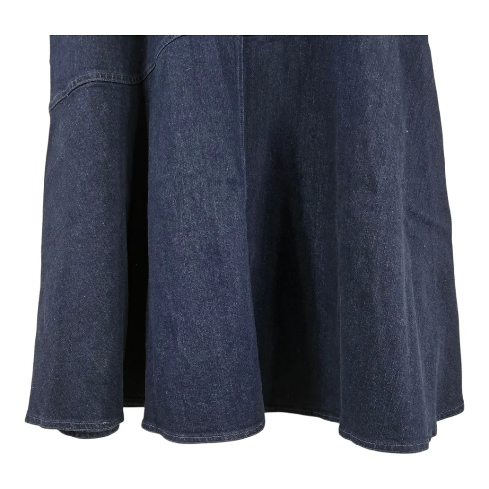 Blank NYC Womens Full Maxi Skirt, Dark Blue Denim, NWT, Aysemeteical Look - Picture 4 of 11